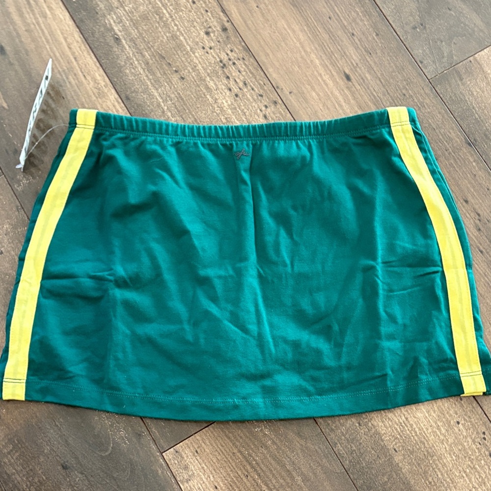 Urban Outfitters green and Yellow Mini Skirt - Picture 3 of 4